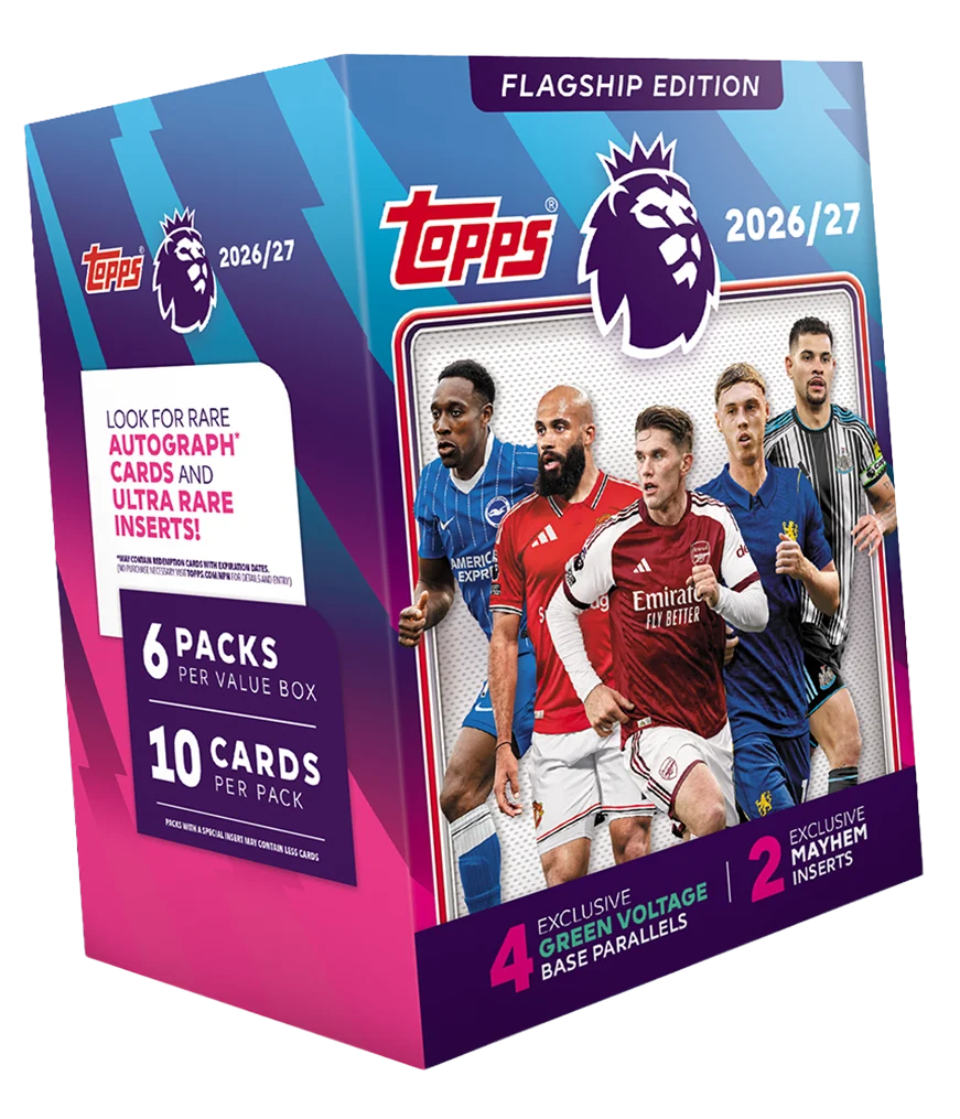 TOPPS 2026 PREMIER LEAGUE FLAGSHIP VALUE BOX PRE ORDER