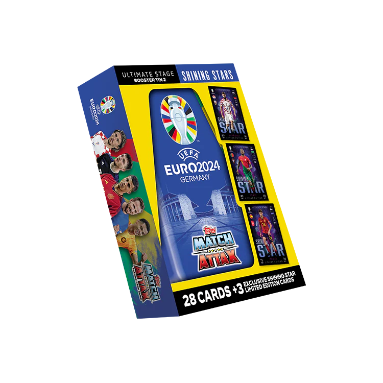 TOPPS EURO MATCH ATTAX 2024 SHINING STARS POCKET TIN