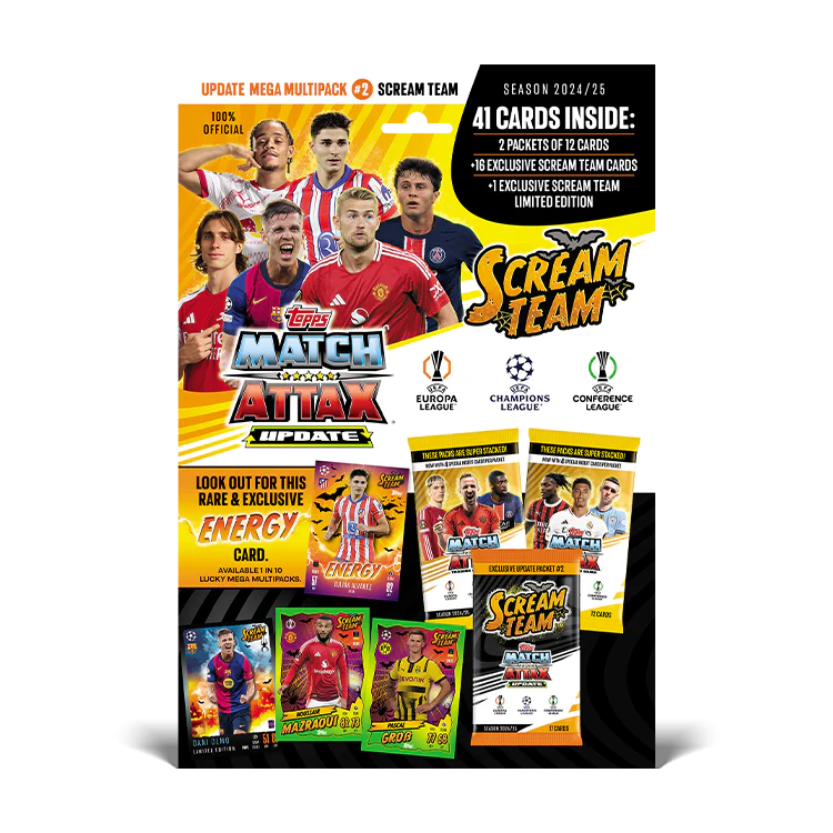 TOPPS MATCH ATTAX SCREAM TEAM MULTIPACK 2024/25