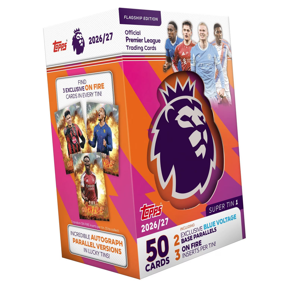 TOPPS 2026 PREMIER LEAGUE FLAGSHIP SUPER TIN PRE ORDER
