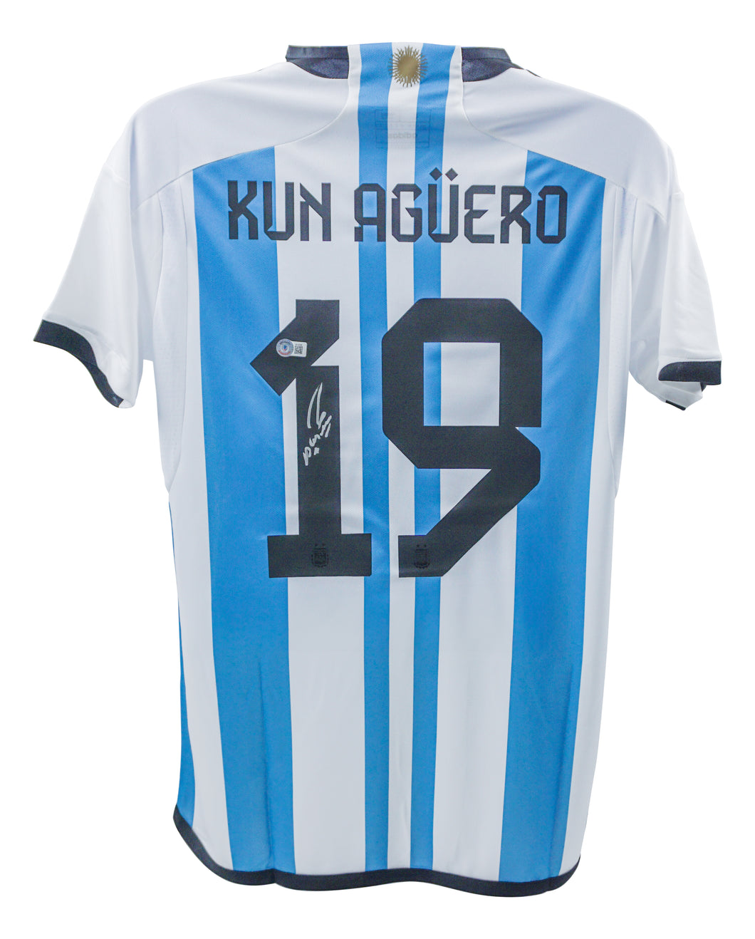 Sergio Aguero Argentina  Jersey Beckett Authenticated