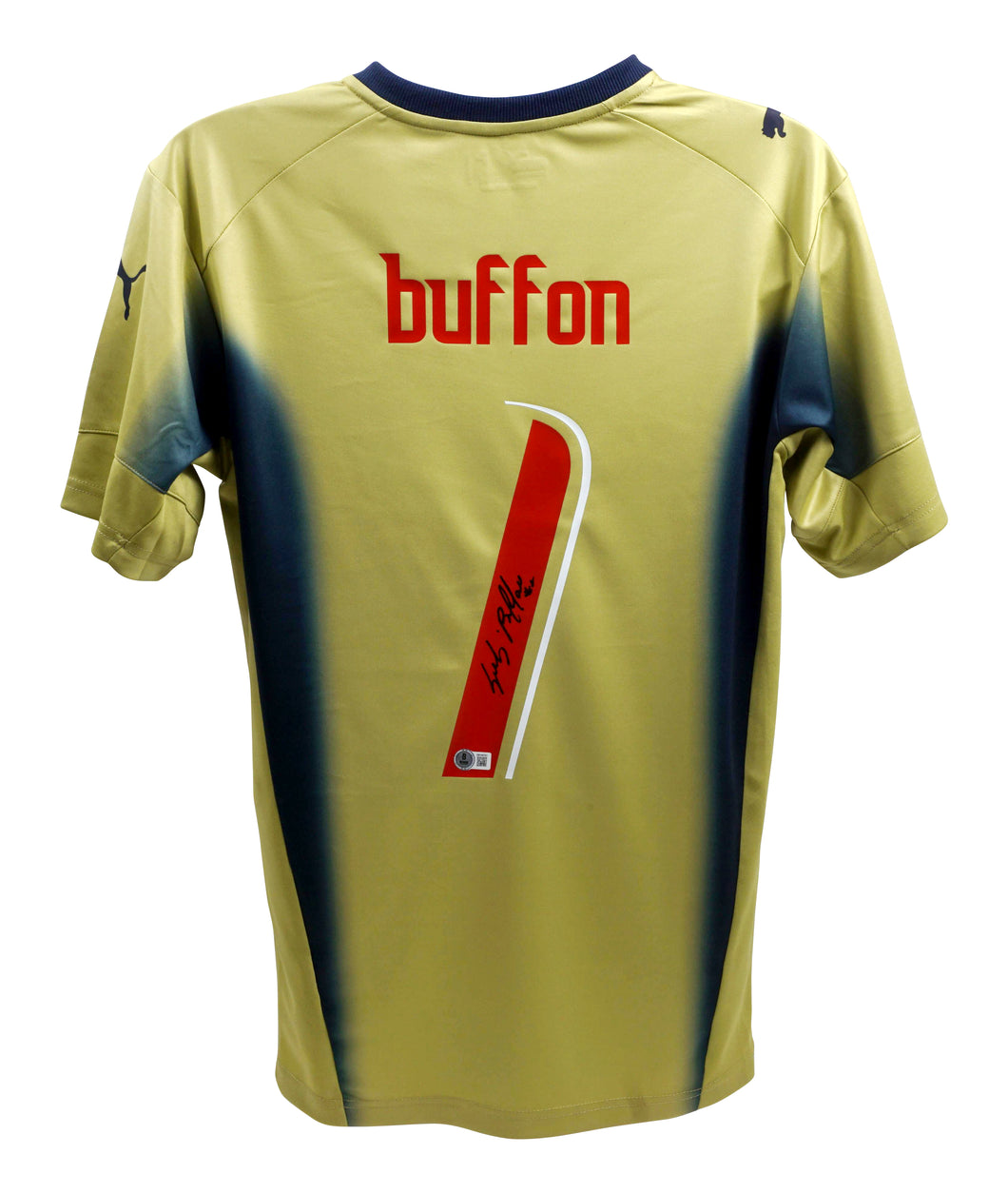 Gianluigi Buffon #1 Italy 2006 Home GK Signed Jersey (Beckett COA)