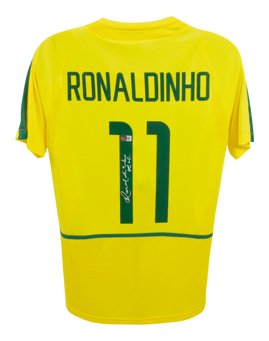 Ronaldinho Brazil Jersey Beckett Authenticated