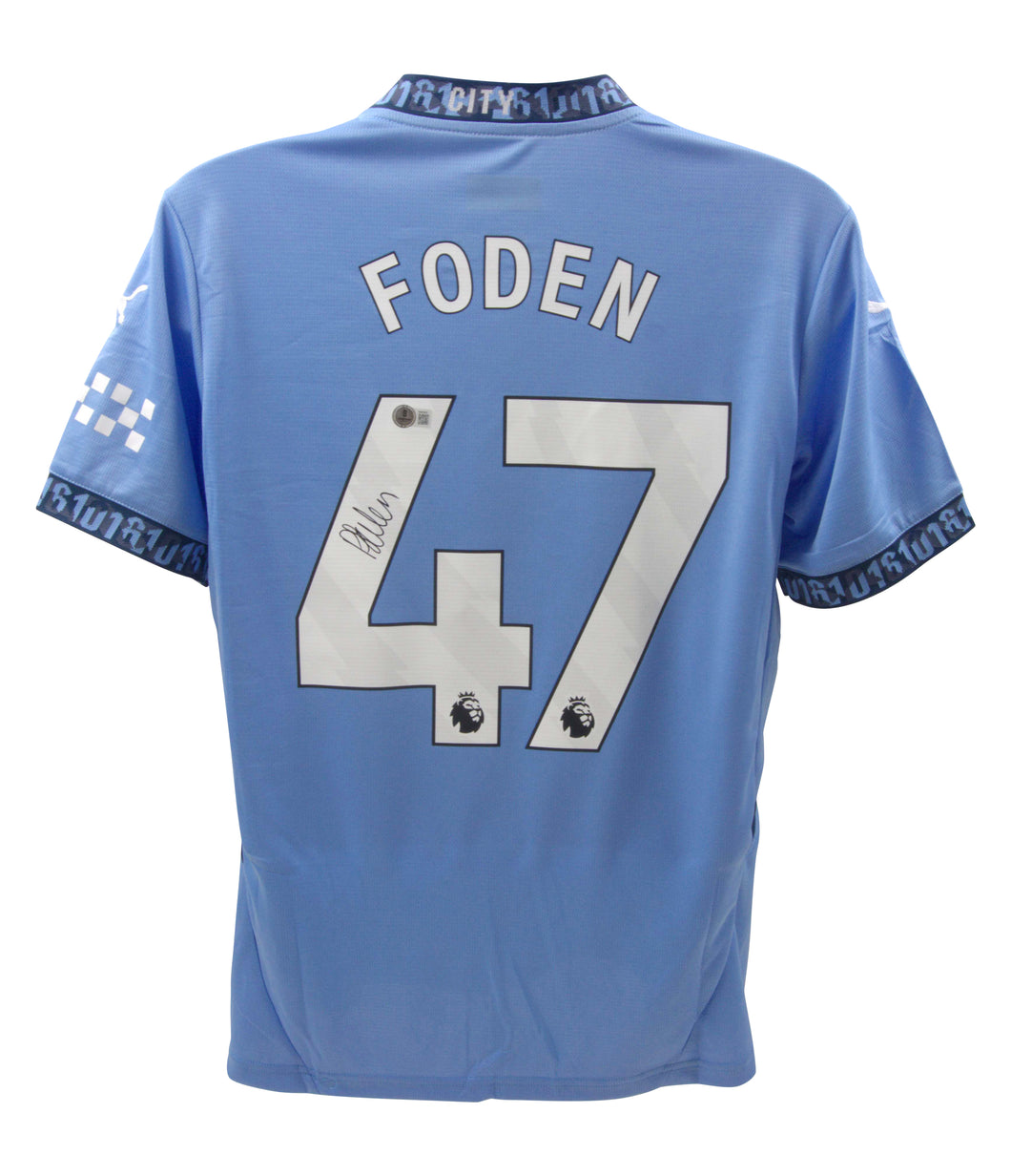 Phil Foden Manchester City Jersey Beckett Authenticated