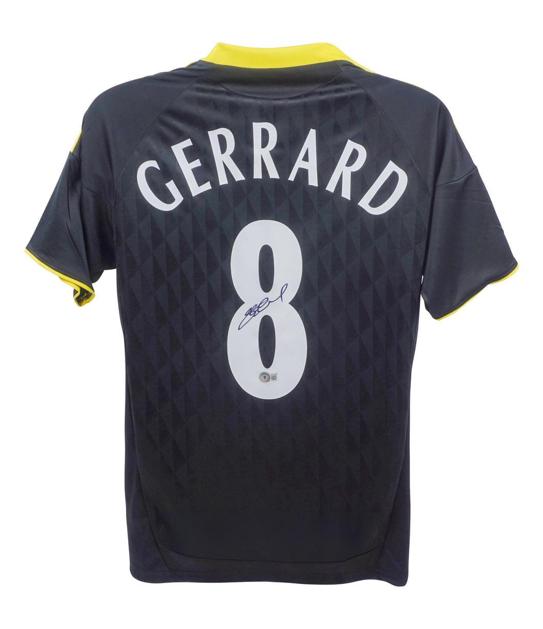 Steven Gerrard #8 Liverpool 10/11 Third Signed Jersey (Beckett COA)