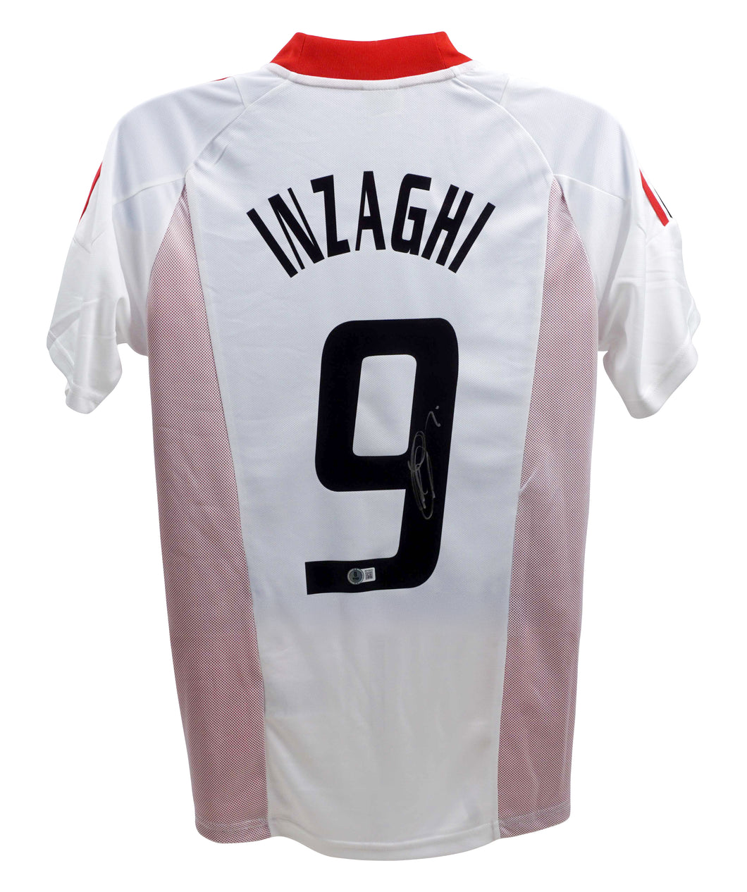 Filippo Inzaghi #9 AC Milan 02/03 Away UCL Signed Jersey (Beckett COA)