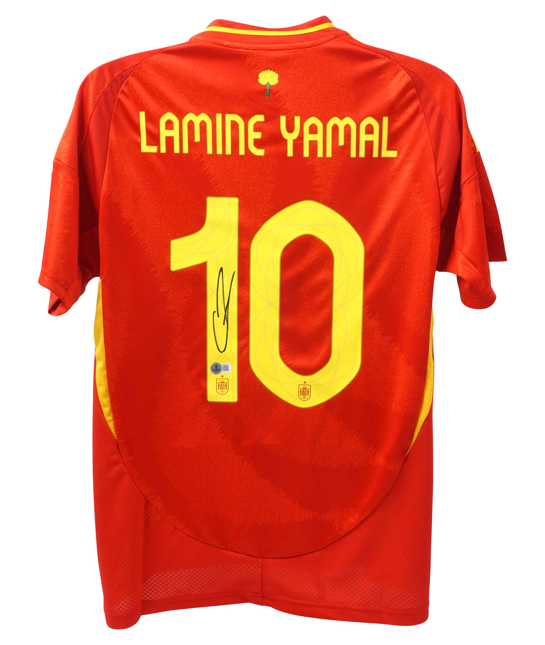 Lamine Yamal #10 Spain 2024 Home Signed Jersey (Beckett COA)