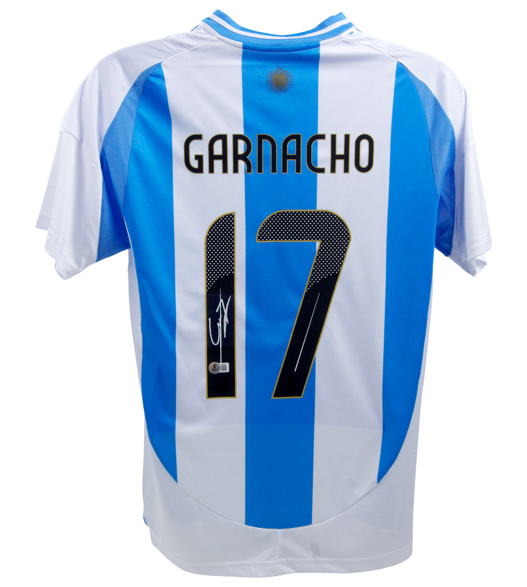 Alejandro Garnacho #17 Argentina 2024 Home Signed Jersey (Beckett COA)