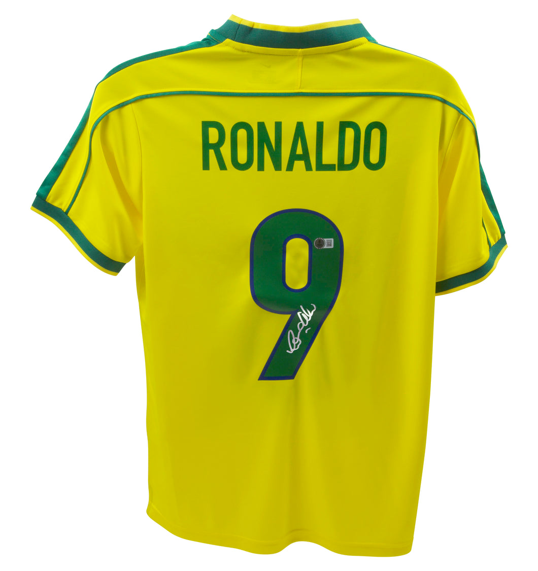 Ronaldo Nazario Brazil (R9) Jersey Beckett Authenticated