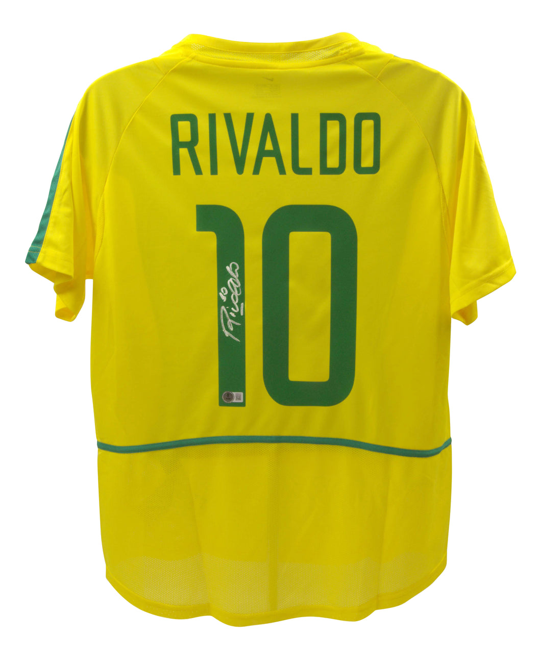 Rivaldo Brazil Jersey Beckett Authenticated
