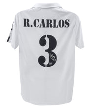 Load image into Gallery viewer, Roberto Carlos #3 Real Madrid 01/02 Home UCL / Centenary Signed Jersey (Beckett COA)

