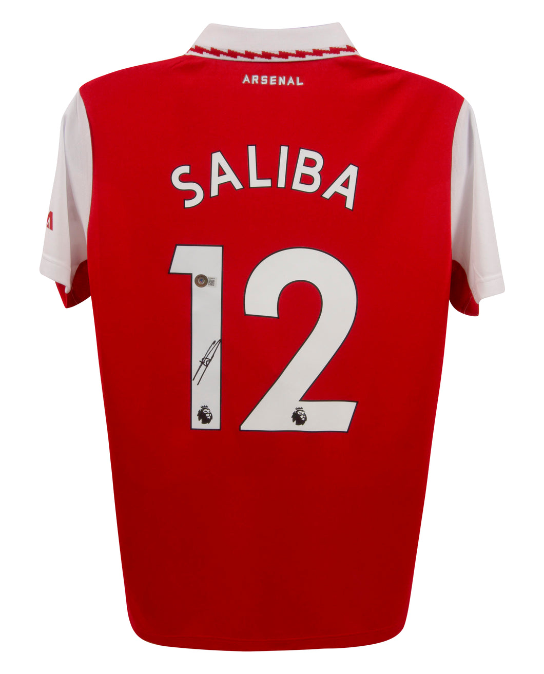 William Saliba Arsenal Jersey Beckett Authenticated