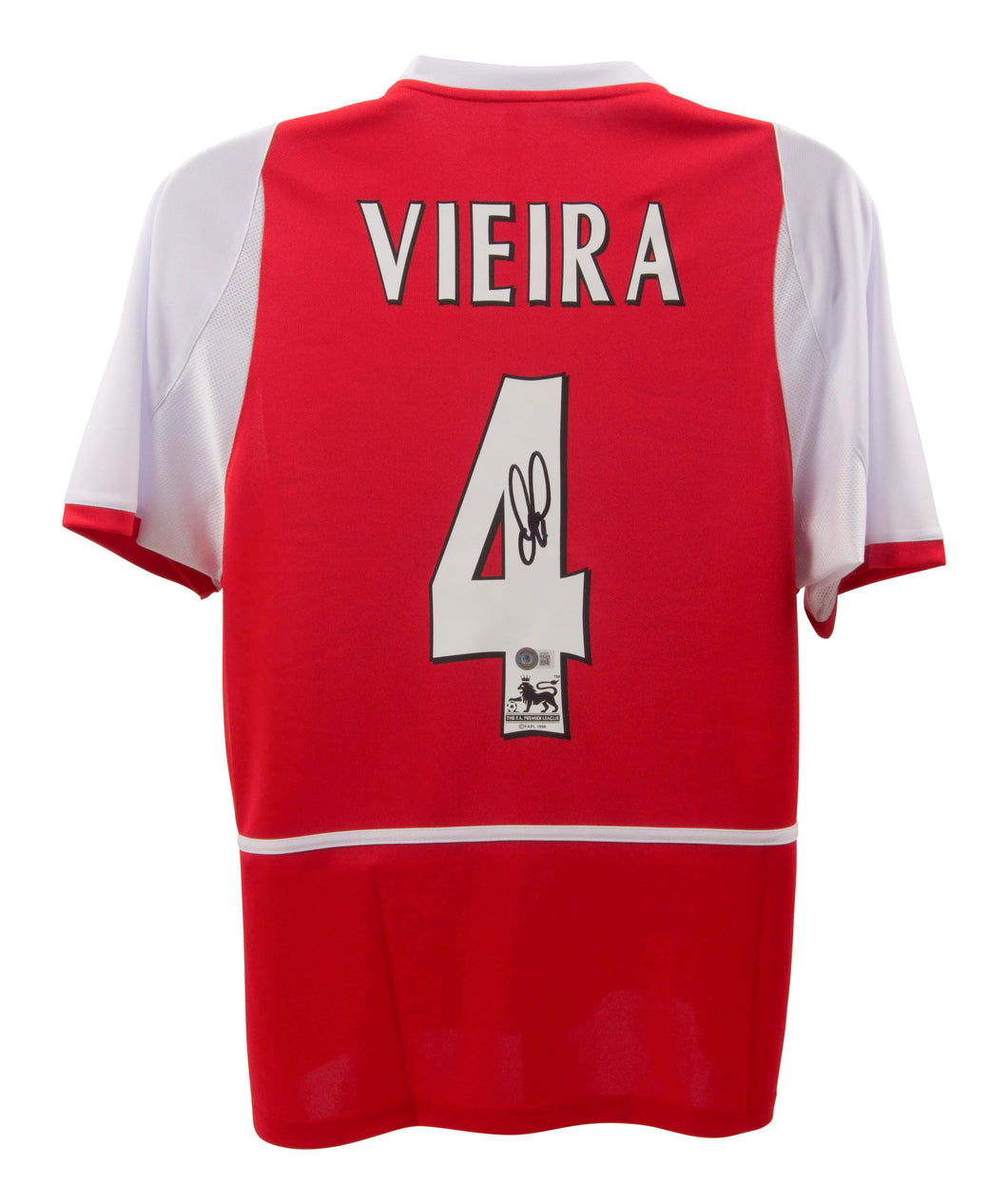 Patrick Vieira Arsenal Jersey Beckett Authenticated