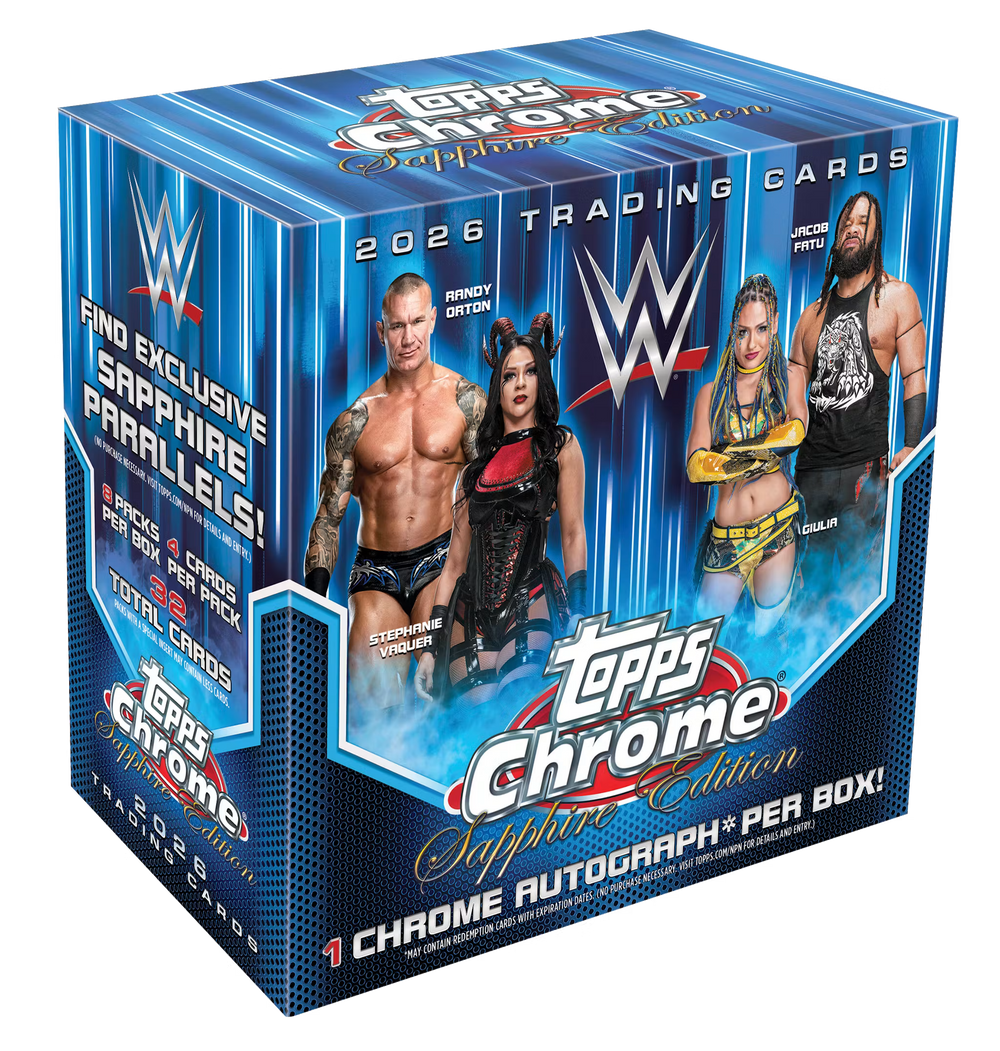 TOPPS CHROME WWE SAPPHIRE 2026