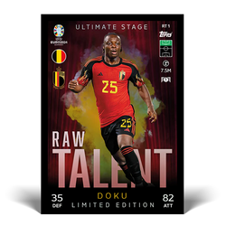 TOPPS EURO MATCH ATTAX 2024 RAW TALENT POCKET TIN