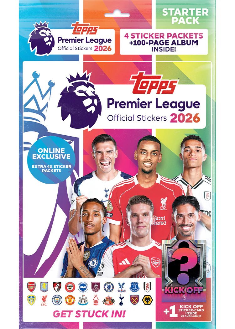 TOPPS PREMIER LEAGUE STICKER  STARTER PACK 2026