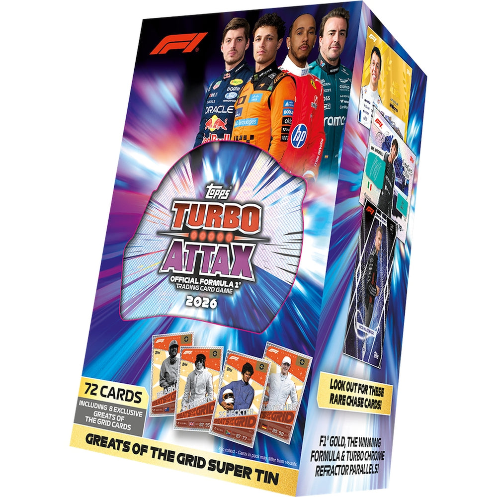 TOPPS 2026 FORMULA 1 TURBO ATTAX SUPER TIN